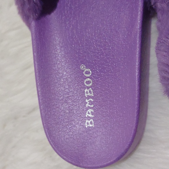 👣BAMBOO Lavender Furry Flatter footwear - Picture 8 of 13
